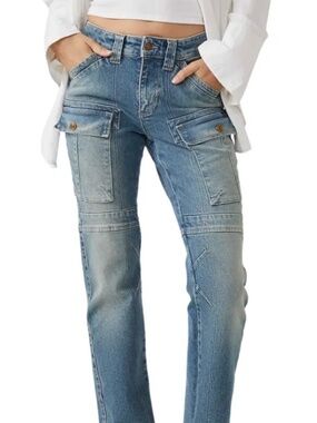 Free People Dream Maker Cargo Jeans